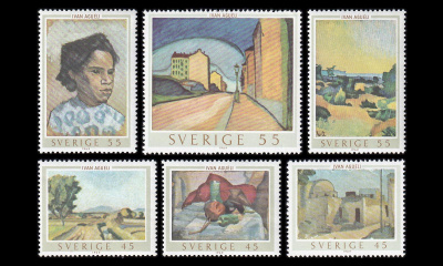 Ruotsi 638-43 ** Taidemaalari Ivan Aguéli (1969)