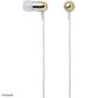 Elecom Petit Decor in-ear Nappikuulokkeet, 3 tyynyä, k.kelt. - pikkukuva 2