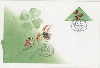 1994 16mk leppäkerttu FDC