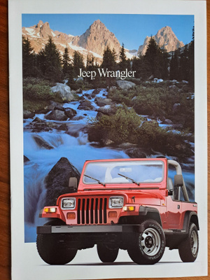 Jeep Wrangler -esite, 1989