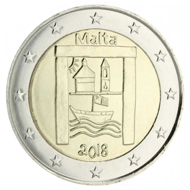 ** MALTA 2€ 2018 Kulttuuriperintö pillerissä **