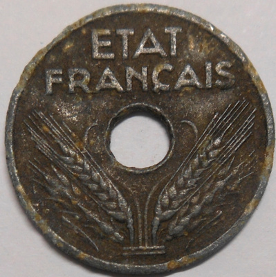 France. 20 centimes 1941 "Vingt".