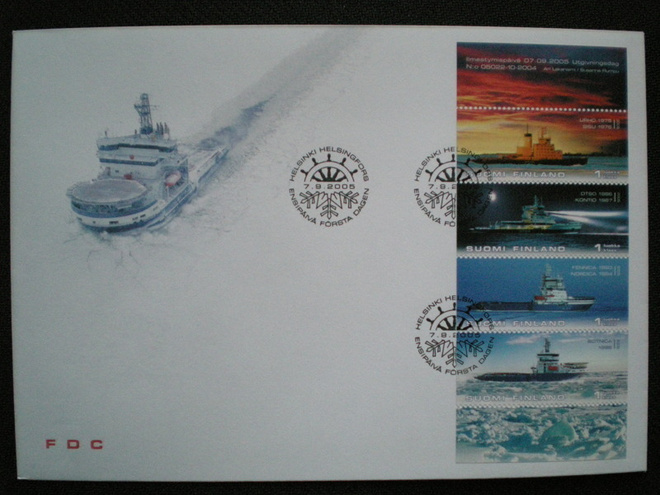 FDC Jäänmurtajia 1. lk 7.9.2005 - LaPe V65