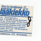 Jääkiekko 1972-73 n:o 116 STIG WETZELL - pikkukuva 2