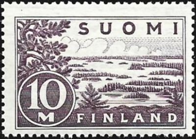 1930 M-30 Saimaa tummanharmaanviol ** Lape 156 II a LP Lm1
