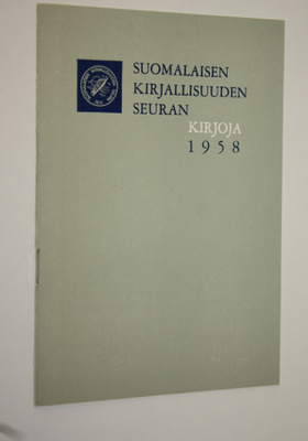 Suomalaisen kirjallisuuden seuran kirjoja 1958