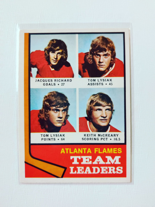 74-75 Opc - Atlanta Flames Team Leaders