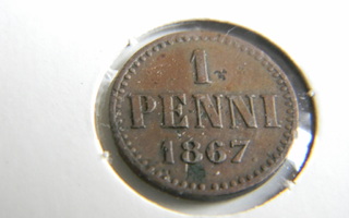 1 penni 1867