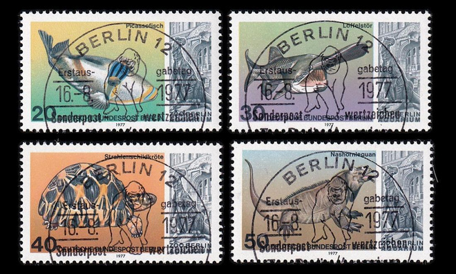 Berlin 552-5 o Eläintarhan akvaario (1977)