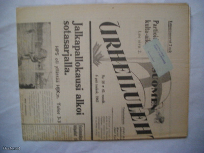 Suomen Urheilulehti Nro 18/1942 (22.3)