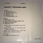 MAARIT  NYKYAJAN LAPSI   C - KASETTI    1980 - pikkukuva 4