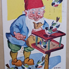 Ukko: Tonttu ruokkimassa lintuja, p. 1944 - pikkukuva 1