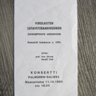 PORI....Virolaisten Sotaveteraanikuoro, konsertti v. 1993. - pikkukuva 1