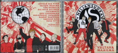 NELJÄNSUORA . CD-LEVY . VALTAVA MAAILMA