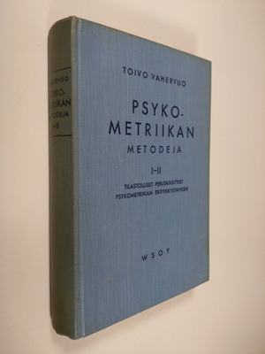 Toivo Vahervuo : Psykometriikan metodeja 1-2