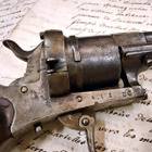 Järeä belgialainen 11mm piikkipatruunarevolveri, 1860-luku - pikkukuva 3