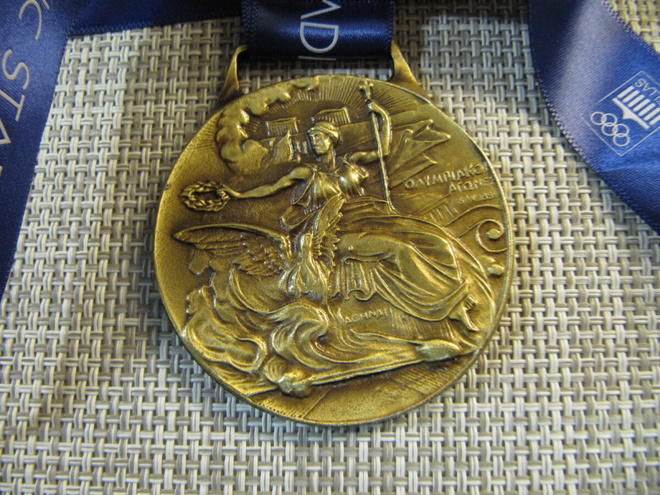 Ateena 1896 Olympialaisten muistomitali replika.