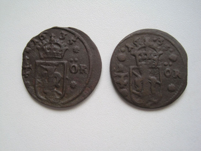 RUOTSI 1/4 ÖRE 1635 ERILAISIA.  35