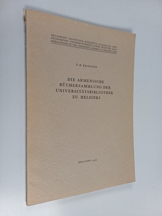 T.-E. Eriksson : Die armenische Buchersammlung der Univer...