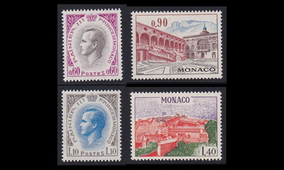 Monaco 1017-20 ** Käyttösarja Rainier III (1971)