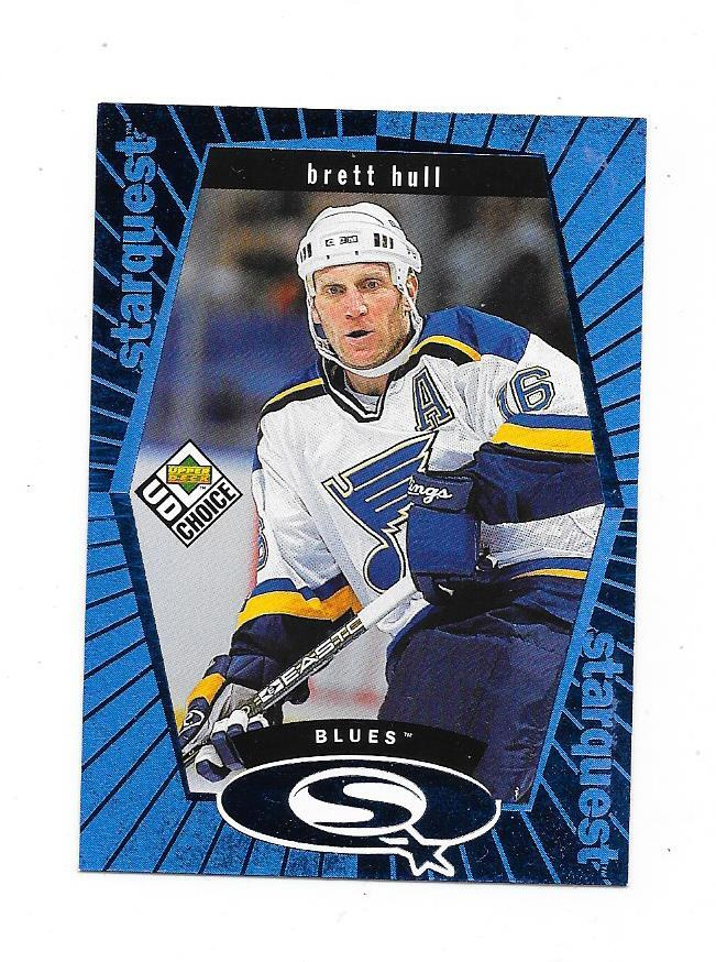1999-99 UD Choice StarQuest Blue #SQ22  Brett Hull  St Louis