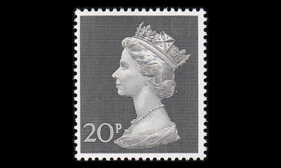 Iso-Britannia 550 ** Elisabeth 20 p suuri koko (1970)