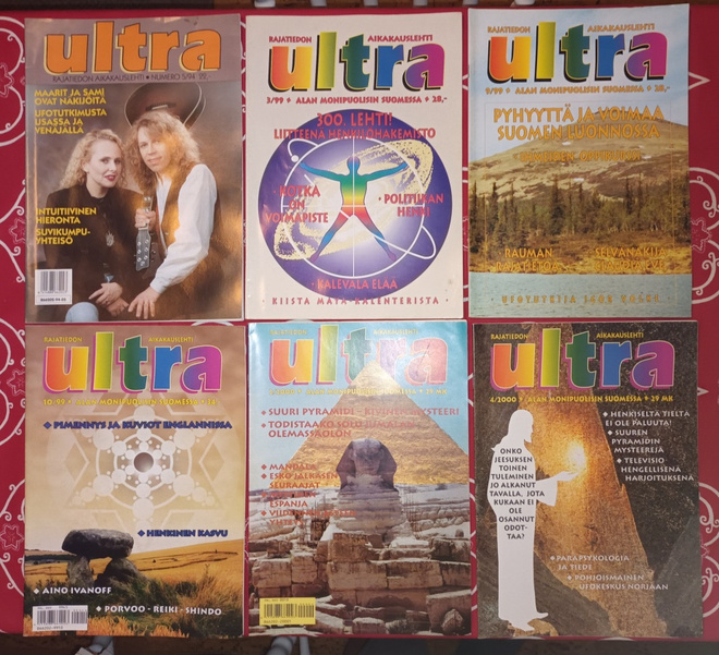 Ultra - rajatiedon aikakauslehti / 12 numeroa 1994 - 2002
