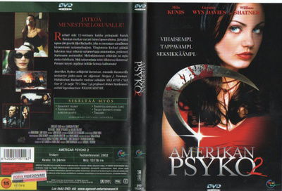 Amerikan Psyko 2 (4 520) k -FI- DVD suomik. mila kunis 2002