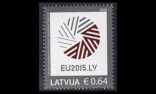 Latvia 928 ** EU-puheenjohtajuus (2015)