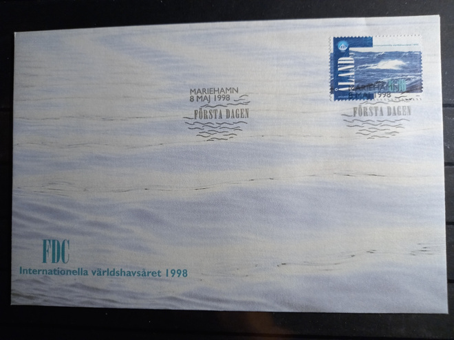 ÅLAND EPK FDC 5/1998: Valtamerten vuosi, meri