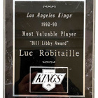 Luc Robitaille KINGS, 1990's MVP Plaque + Certificate - pikkukuva 2
