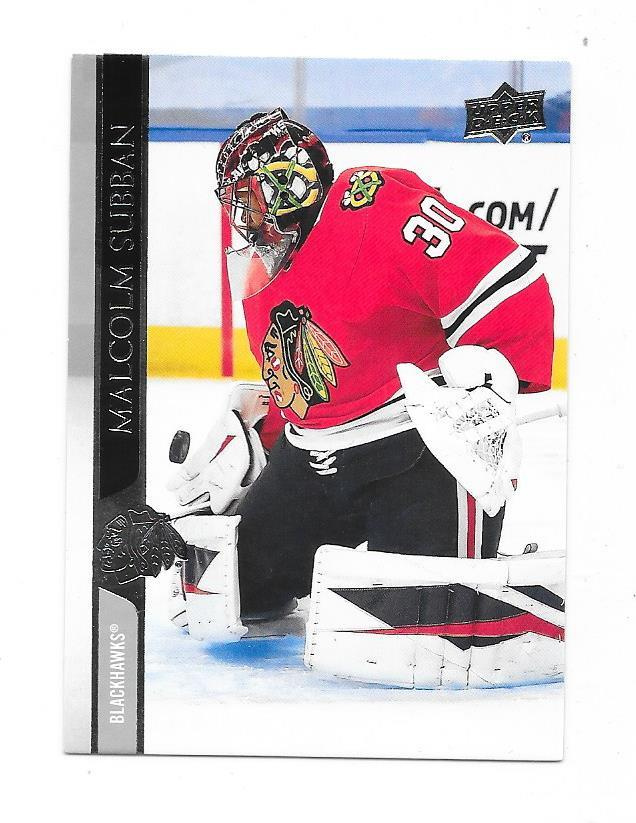 2020-21 Upper Deck #296 Malcolm Subban Chicago Blackhawks MV