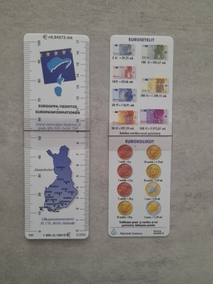 Euroseteli viivotin, 2 kpl - Pehmeä muovi