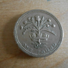 1984 Elizabeth II One Pound Coin. - pikkukuva 1