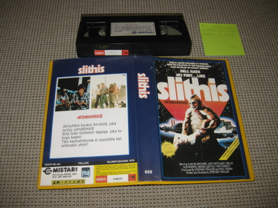 Slithis -Atomihirviö-VHS (Mistar Ky, Kumipukumonsteri Iskee)