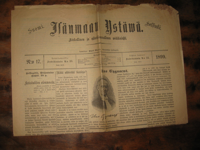 Viikkolehti  Isänmaan Ystävä  28.4.1899