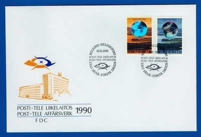 FDC – PTL liikelaitokseksi 19.1.1990, (Sarja) Lape 1095-6