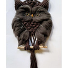 Makramee pöllö - Tummanruskea - 28 cm x 58 cm - pikkukuva 1