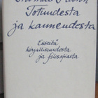 Thomas Mann: Totuudesta ja kauneudesta, Otava 1987. 304 s. - pikkukuva 1
