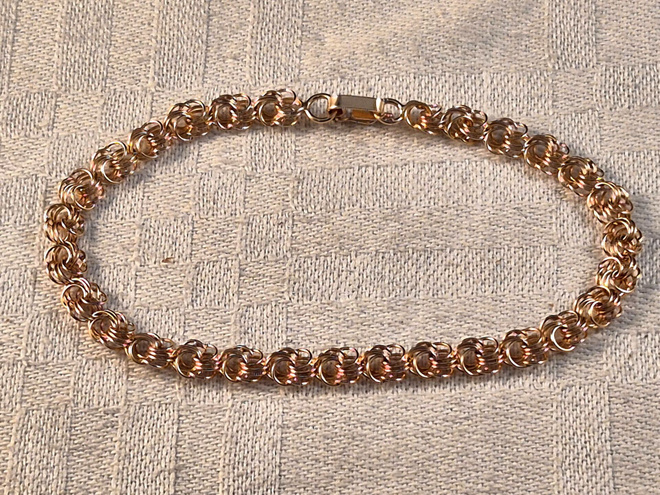 Kultaketju, 14K, 18,5 cm, 5,5 mm, 4,7 g
