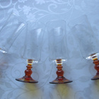 4 KPL LUMINARC AMBER JALKAINEN SHAMPANJALASI - pikkukuva 1