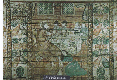 KIRKKOKORTTI - PYHÄMAAN  UHRIKIRKKO - SISÄKUVA - 3/1