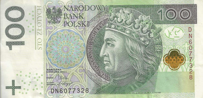 POLAND 100 ZLOTYCH 2012. XF
