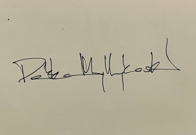 Pekka Myllykoski nimikirjoitus paperilla