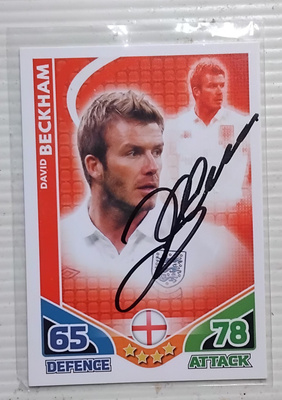 David Beckham Englanti signed