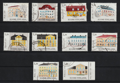 1982 Suomalaisia kartanoita merkkisarja leimattuna