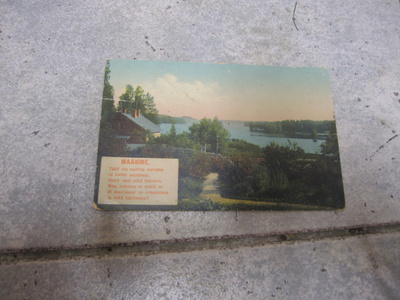 VINTAGE POSTIKORTTI MAAMME