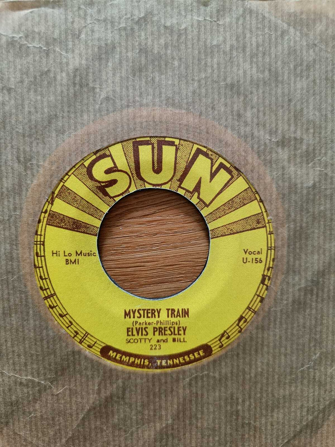 AUCTION - ELVIS MYSTERY TRAIN 7" SUN 223