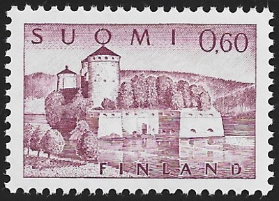 1963 Yleismerkki Olavinlinna 0,60 paperi xTe ** LaPe 572 x