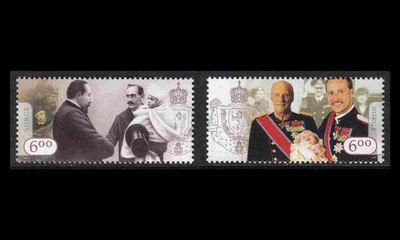 Norja 1556-7 ** Kuningashuone 100v (2005)